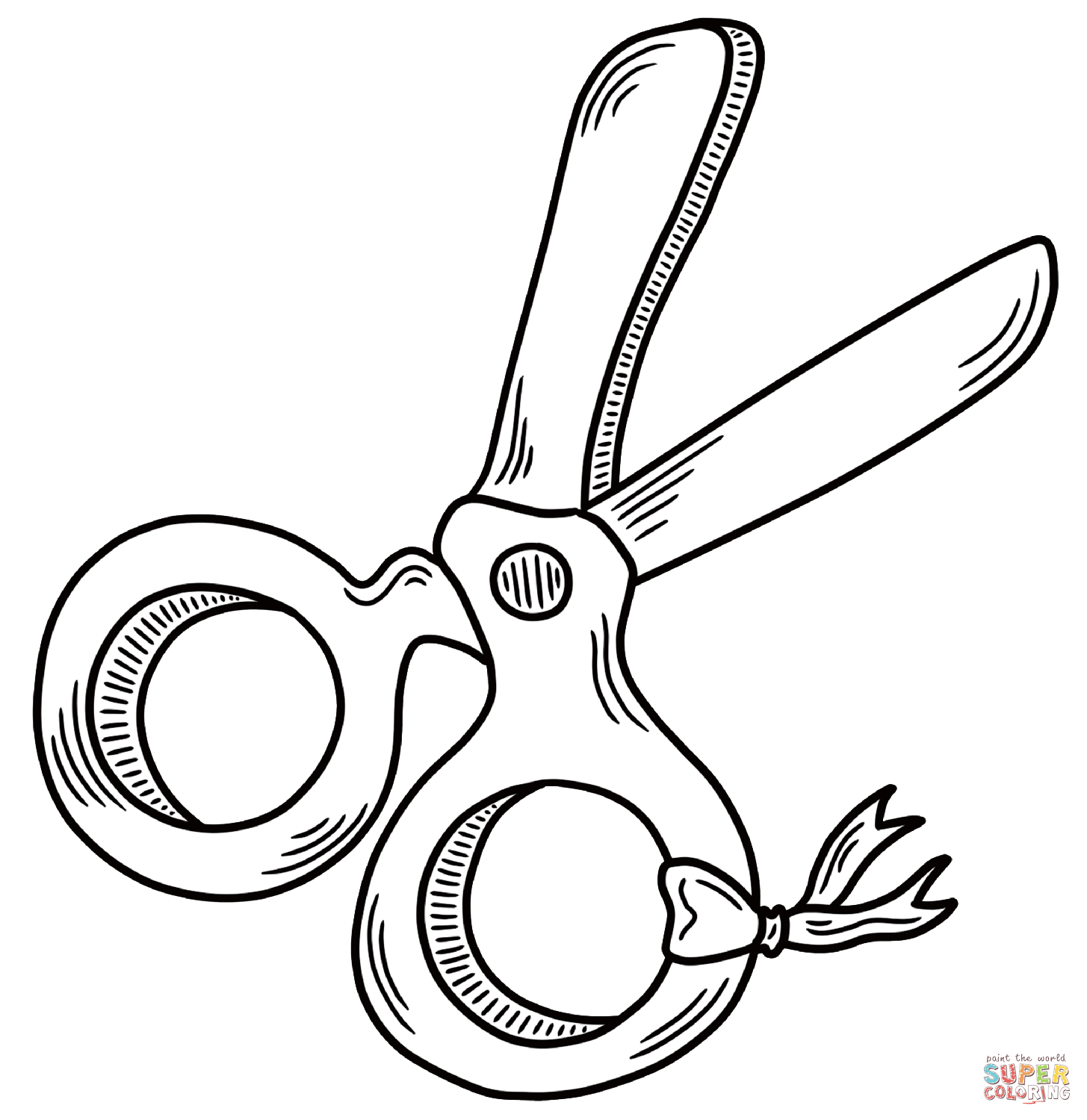 Scissors coloring page free printable coloring pages