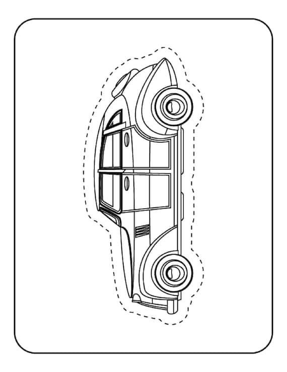 Car coloring sheets kids coloring book pdf download scissor skills kids activity sheets pdf digital download activity book