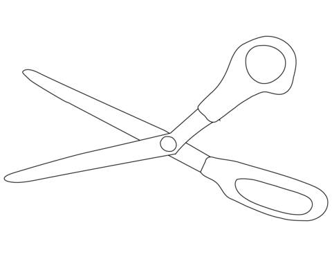 Scissors coloring page free printable coloring pages