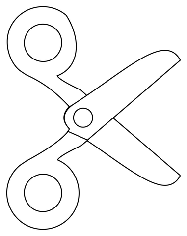 Scissors coloring page free printable coloring pages