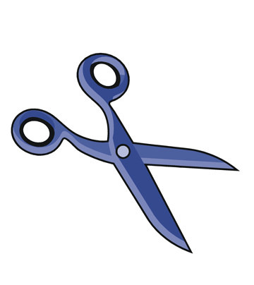 Scissors coloring pages for kids to color and print