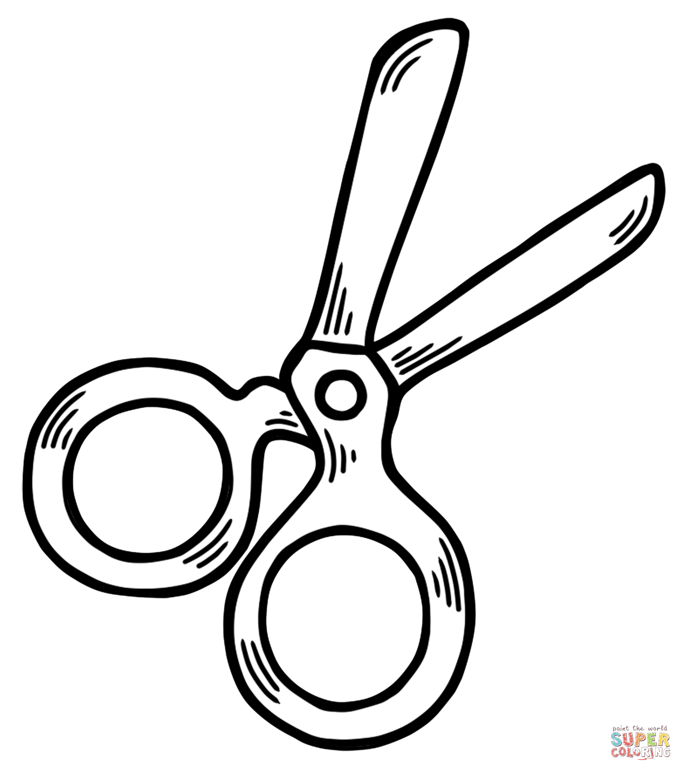 Scissors coloring page free printable coloring pages