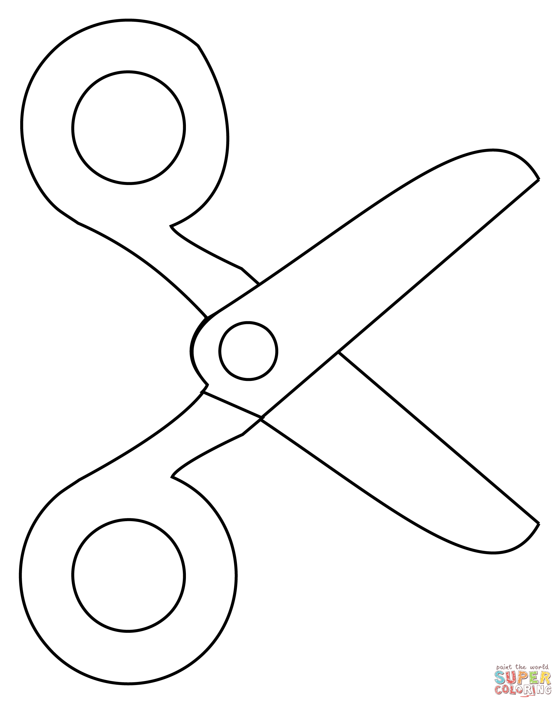 Scissors coloring page free printable coloring pages