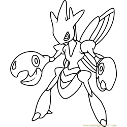 Scizor coloring pages for kids