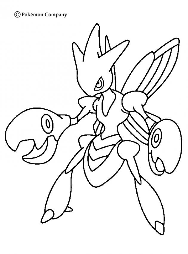 Scizor coloring pages