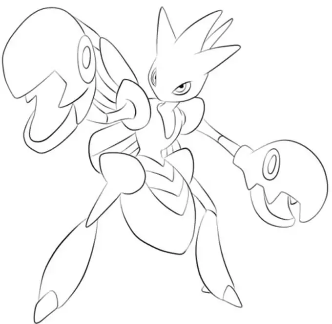 Scizor coloring pages