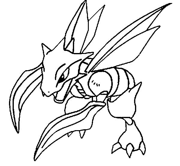 Scyther pokemon coloring pages pokemon coloring pikachu coloring page