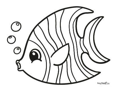 Fish coloring pages