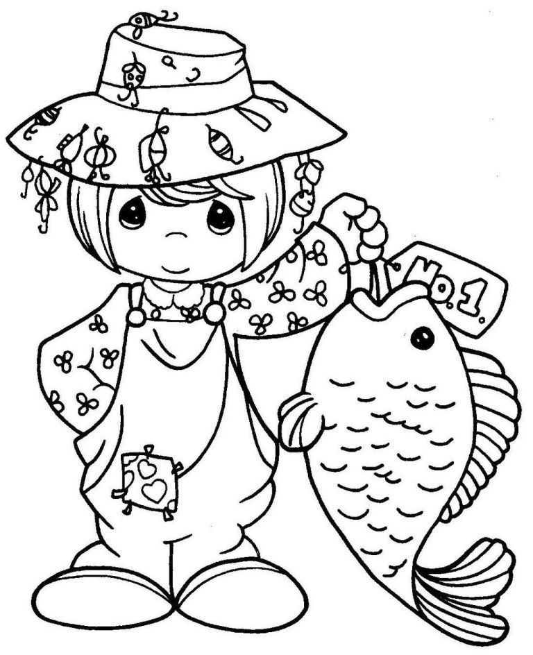 Precious moments fishing coloring sheet precious moments coloring pages coloring pages coloring books