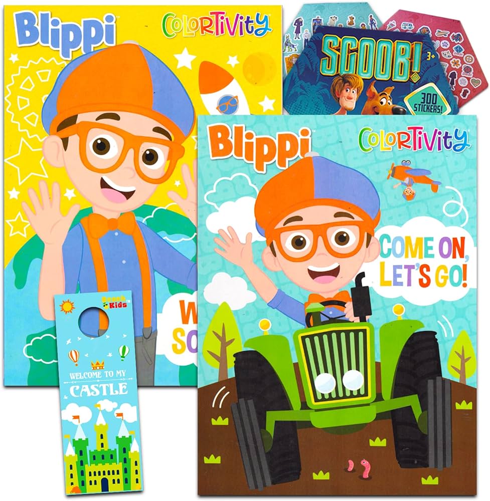 Blippi coloring book set