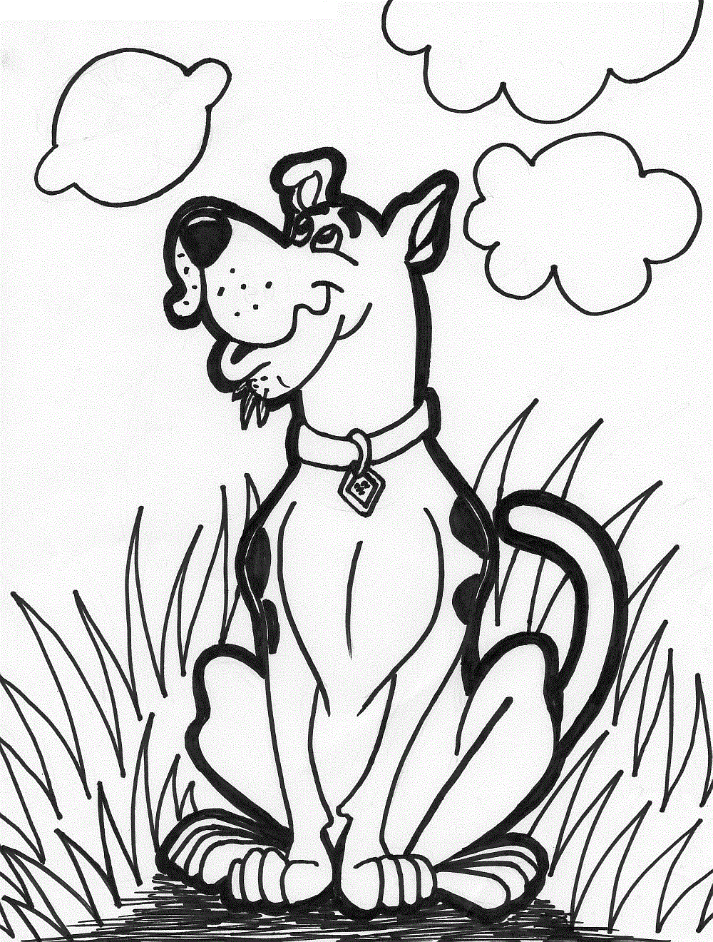 Free printable scooby doo coloring pages for kids