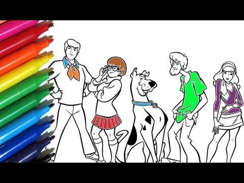 Coloring pages scooby doo how to paint scooby