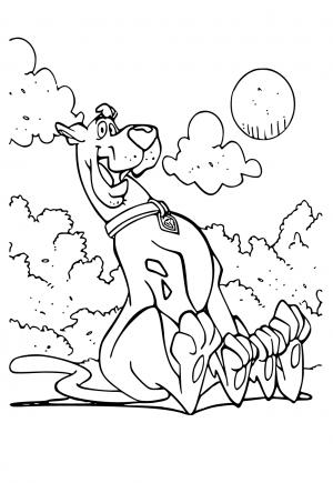 Free printable scooby doo coloring pages for adults and kids