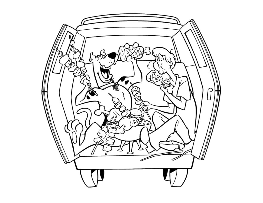 Coloring pages scooby doo coloring sheets picture