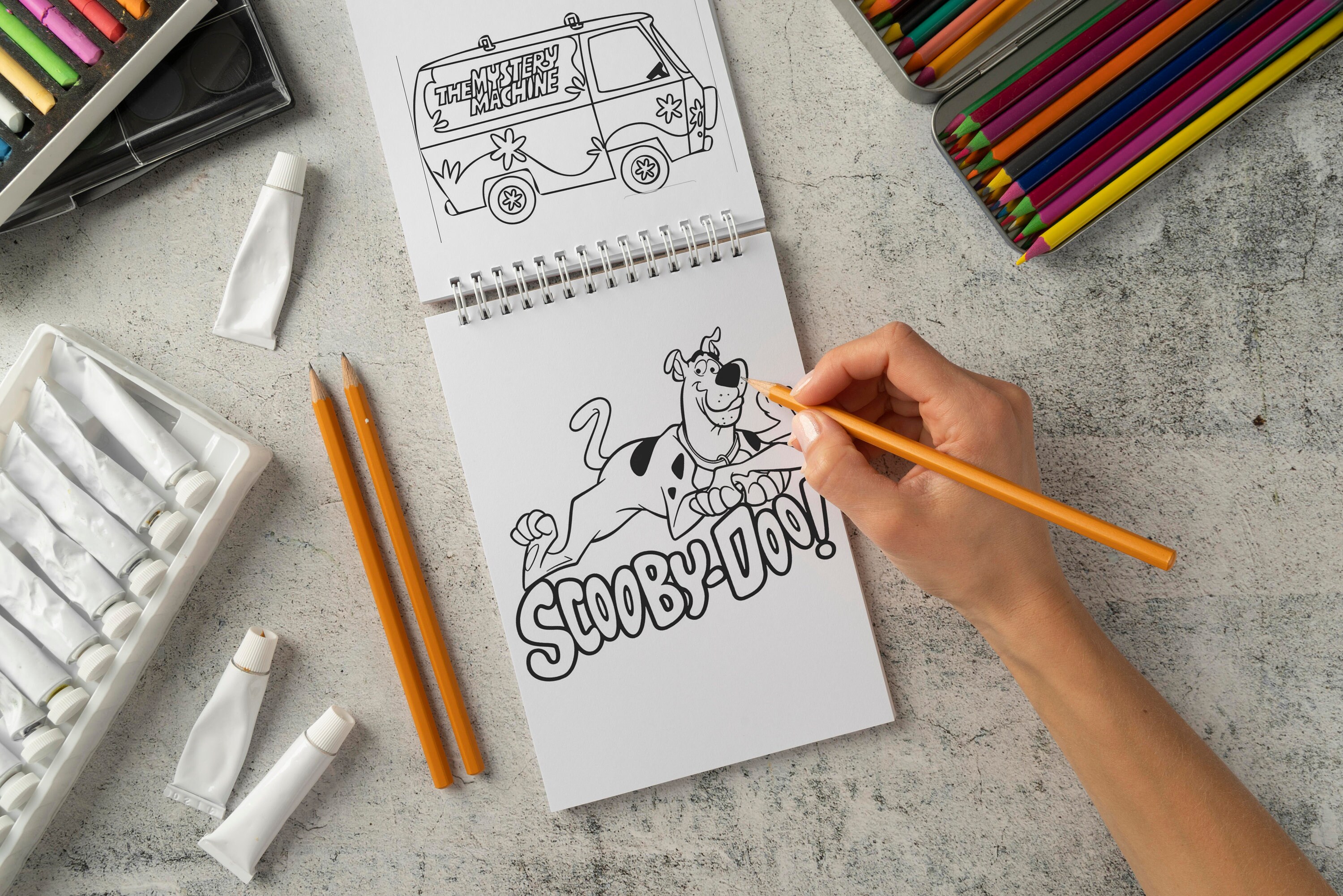 Scooby doo coloring pages for kids printable coloring sheets instant download activity for boys and girls velma shaggy fred coloring book