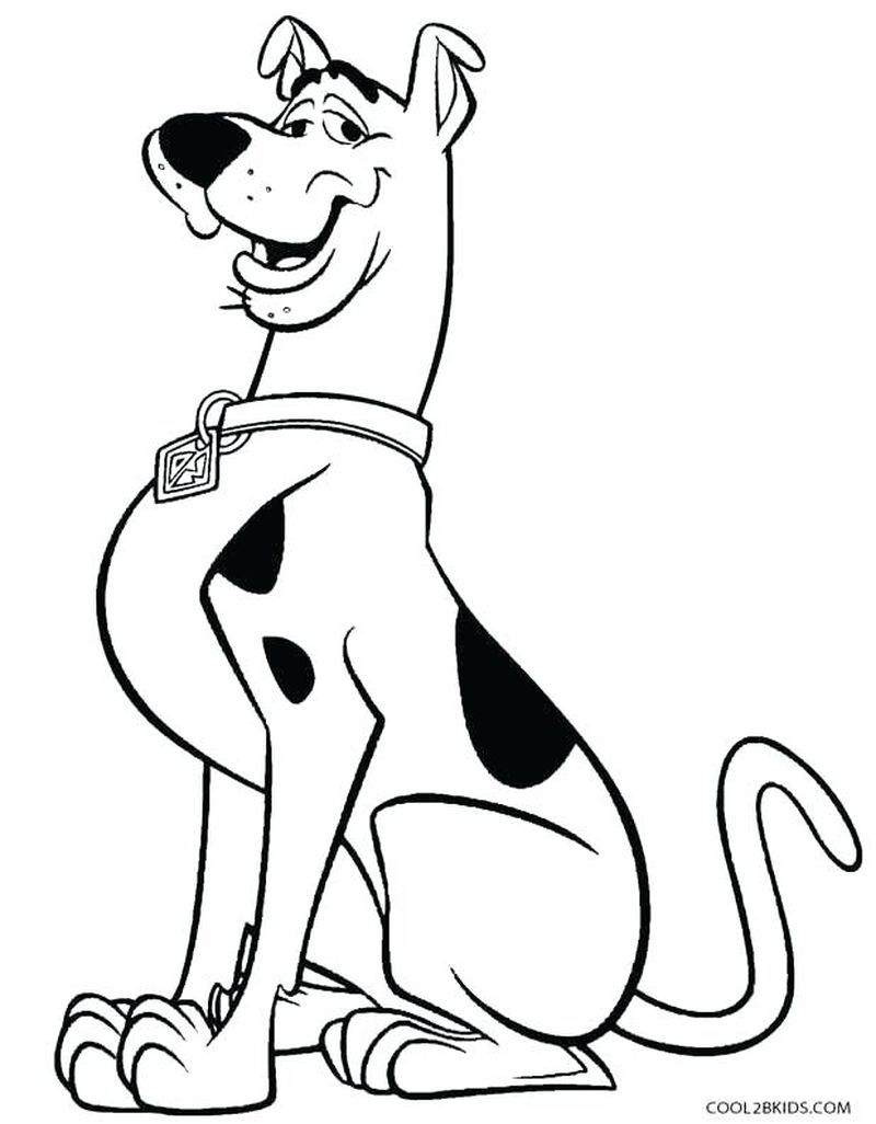 Funny scooby doo coloring pages pdf