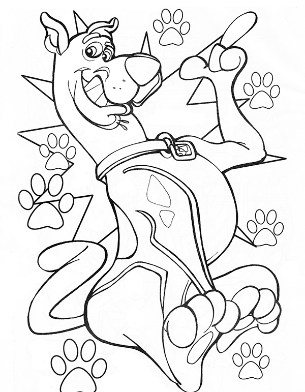 Scooby doo coloring pages pictures free printable