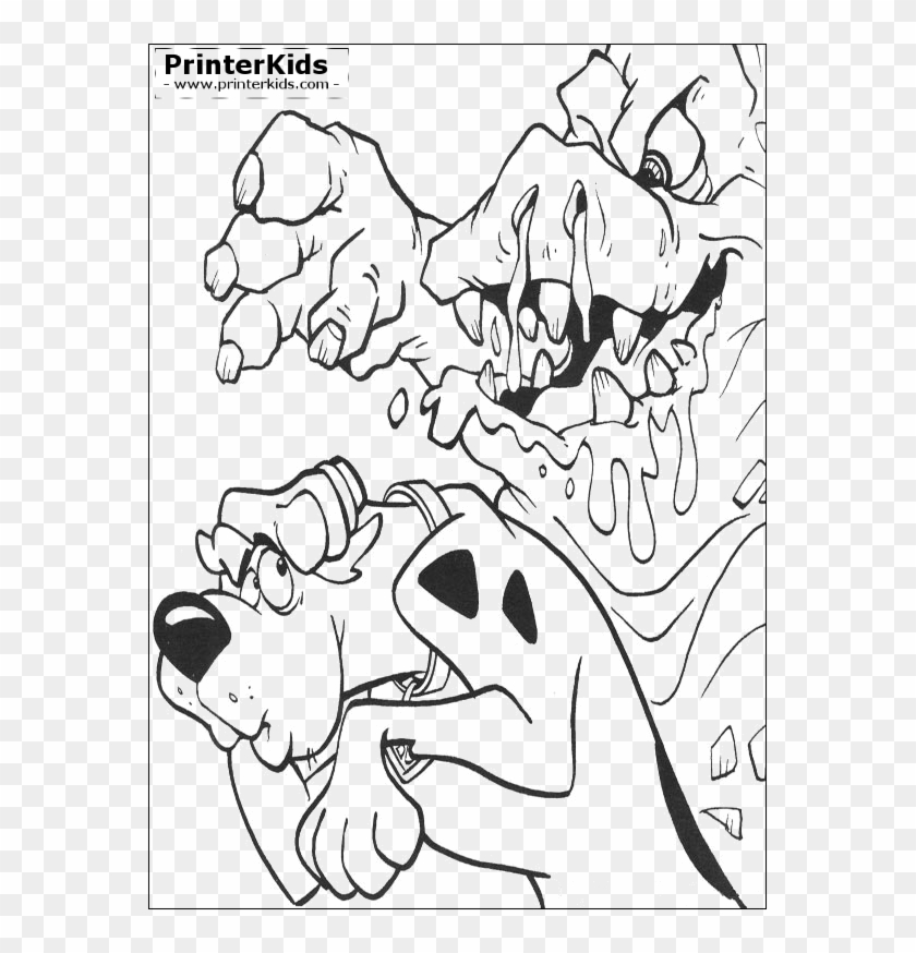 Scooby doo coloring sheet