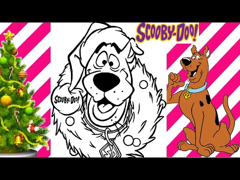 Scooby doo coloring pages christas tie scooby