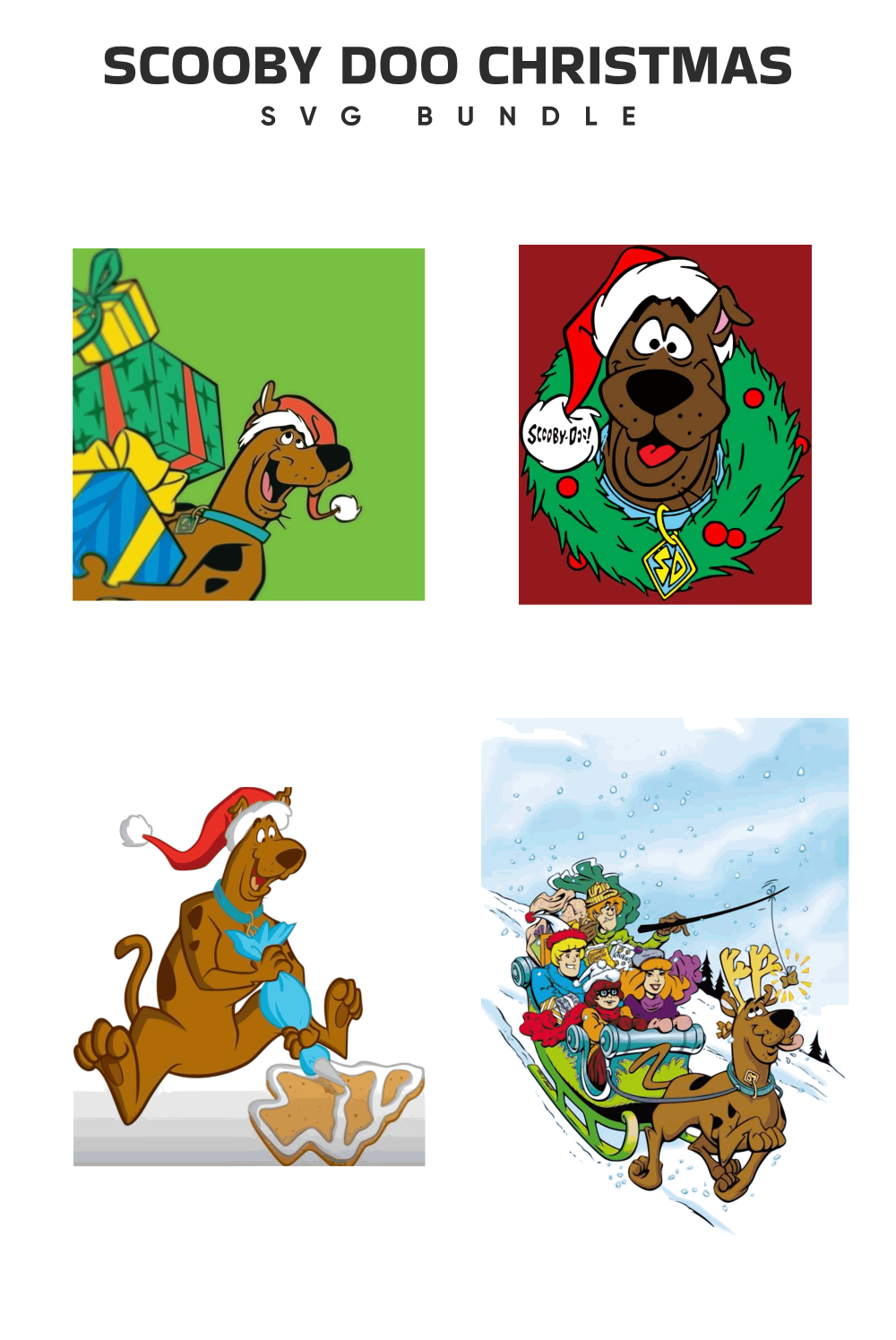 Scooby doo christmas svg â