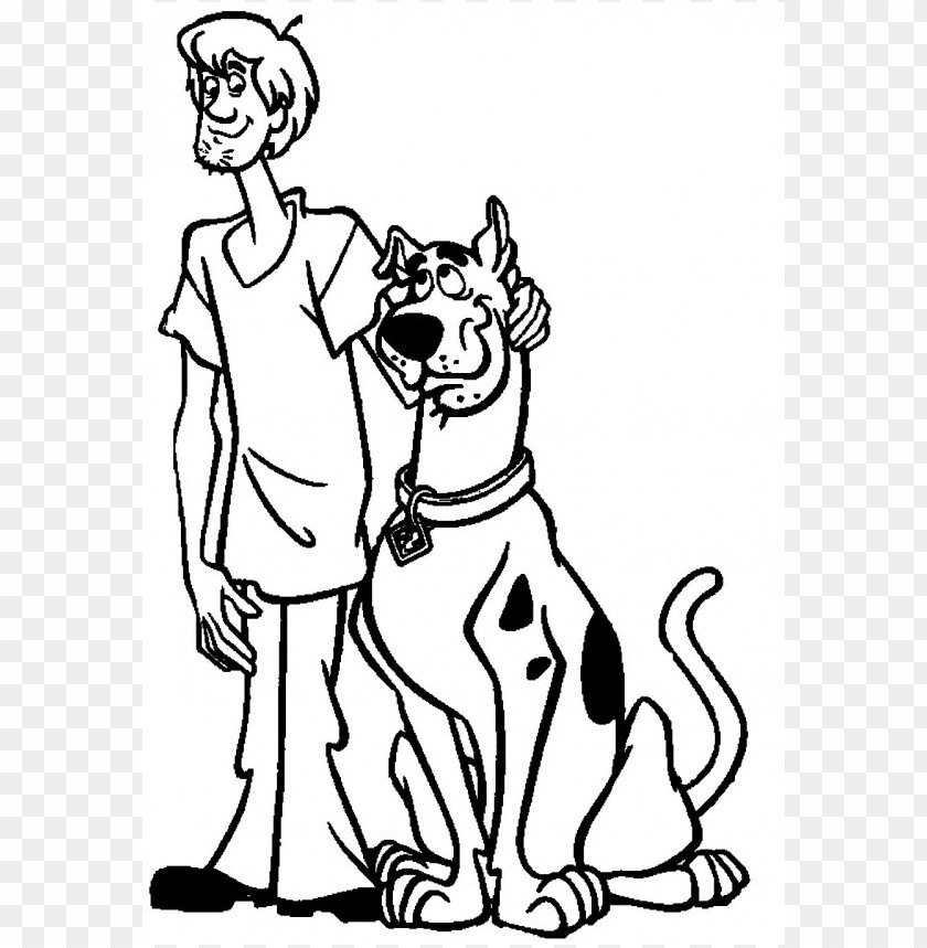 Scooby doo coloring pages color png transparent with clear background id