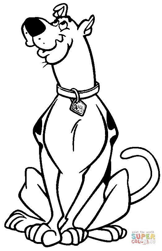 Scooby doo coloring page free printable coloring pages