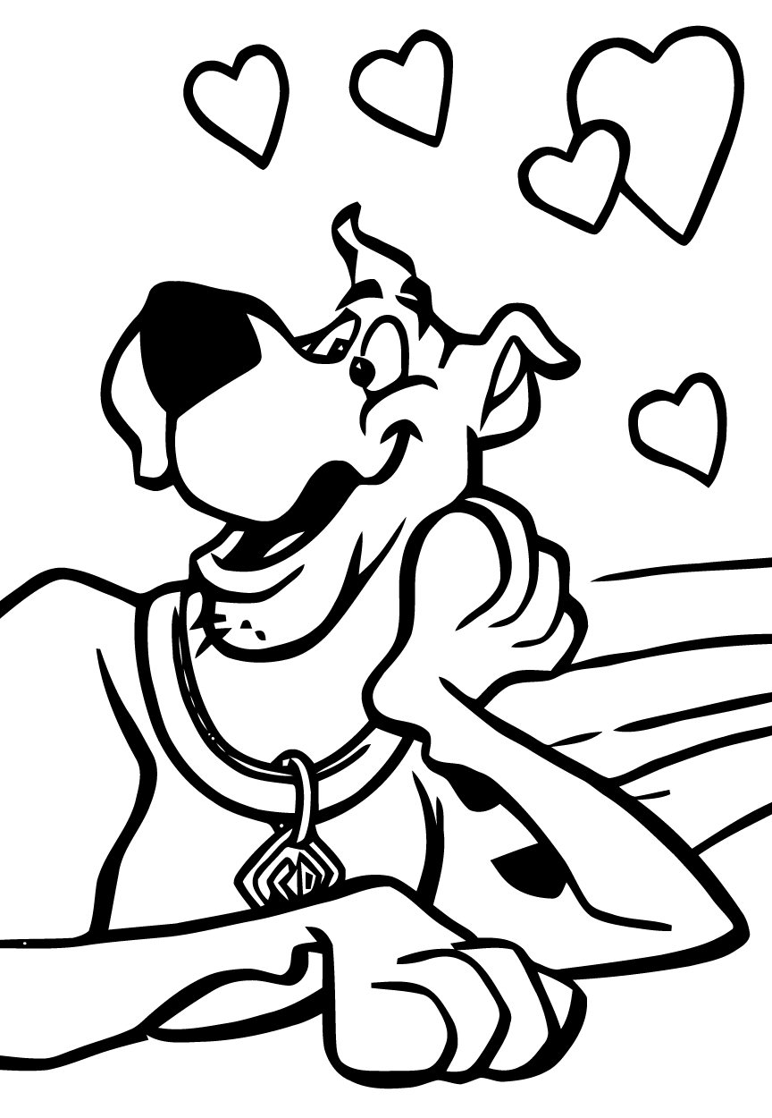 Coloring pages free coloring for kids scooby doo