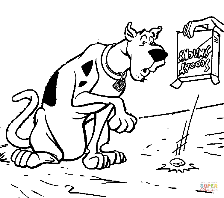 Scoobys snack coloring page free printable coloring pages