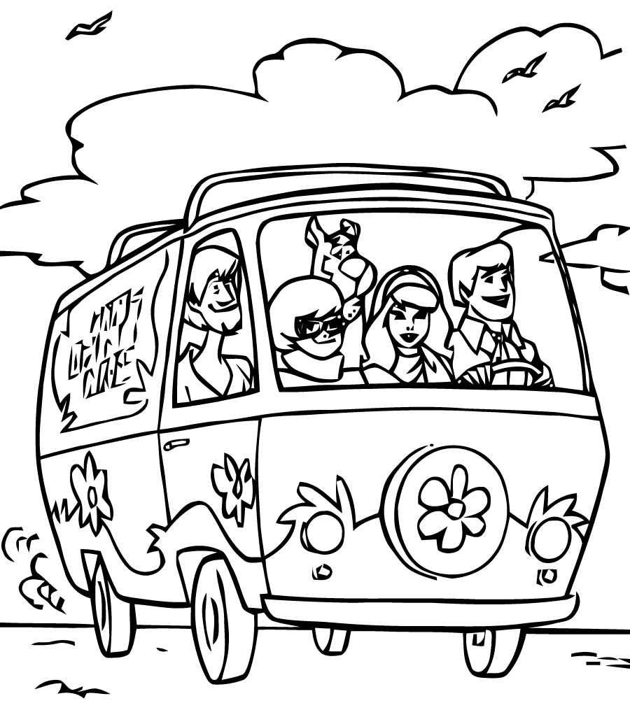 Coloring pages coloring for kids scooby doo