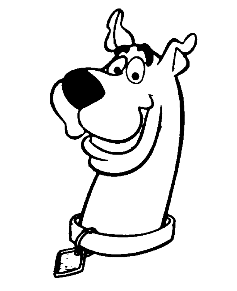 Black and white image of scooby doo scooby doo colorg pages scooby doo images cartoon colorg pages