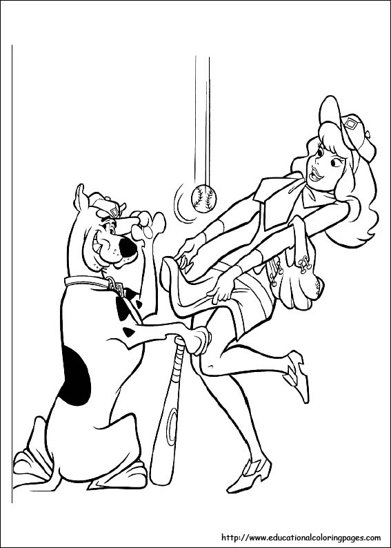 Scooby doo coloring pages free for kids