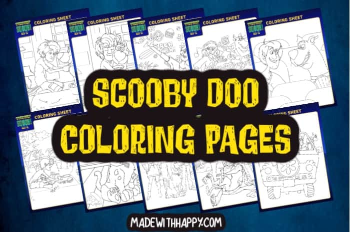 Free printable scooby doo coloring pages for kids