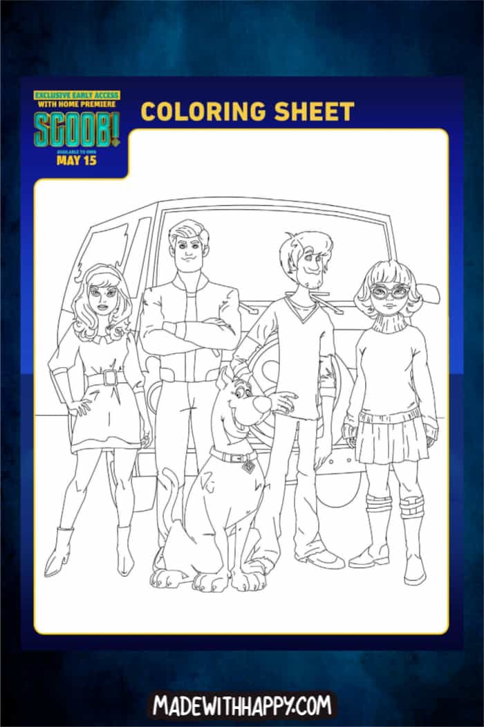 Free printable scooby doo coloring pages for kids