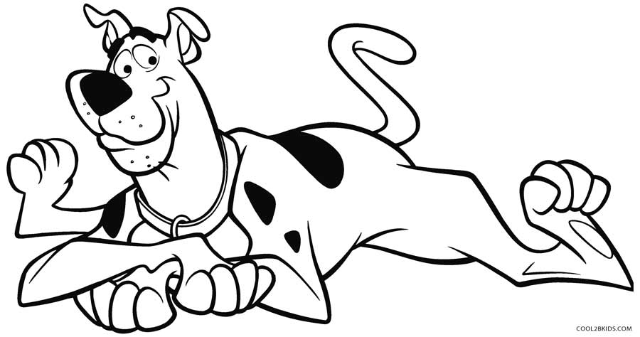 Printable scooby doo coloring pages for kids