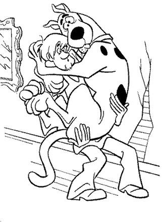 Scooby doo coloring page