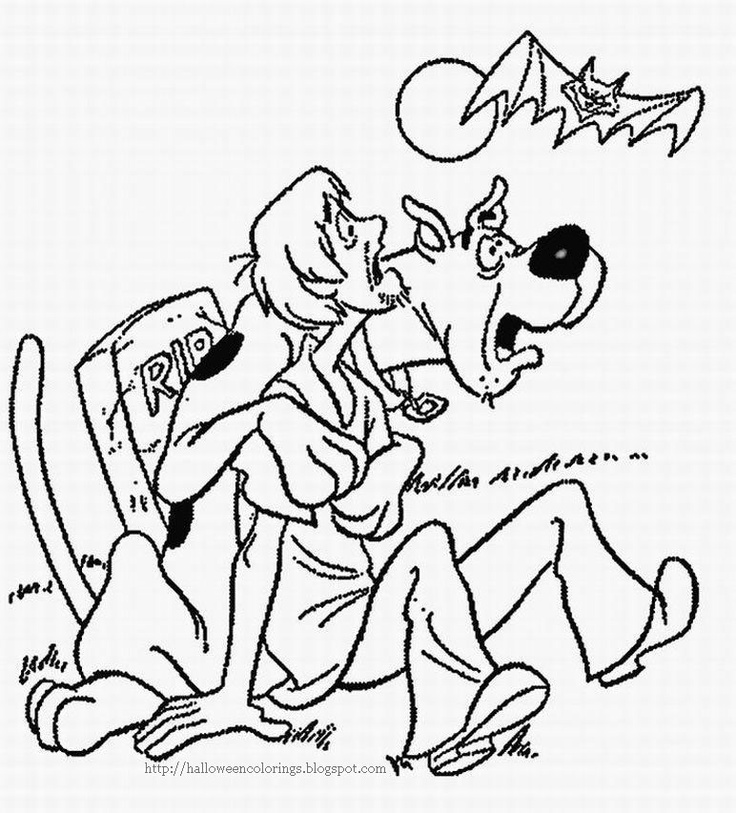 Halloween colorings scooby doo coloring pages halloween coloring pages halloween coloring
