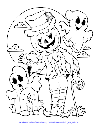 Free halloween coloring pages for adults in