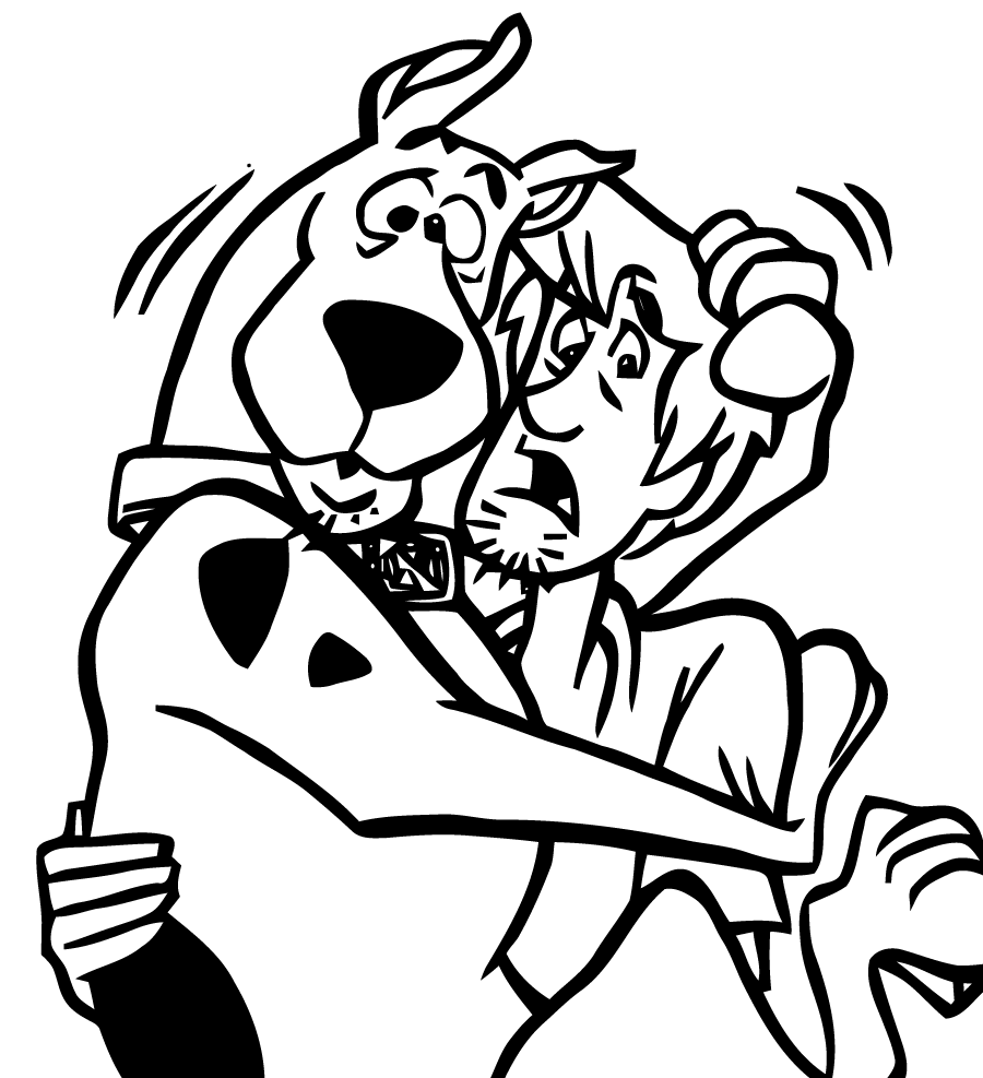 Scooby doo coloring pages for kids