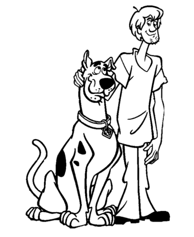 Scooby doo coloring pages