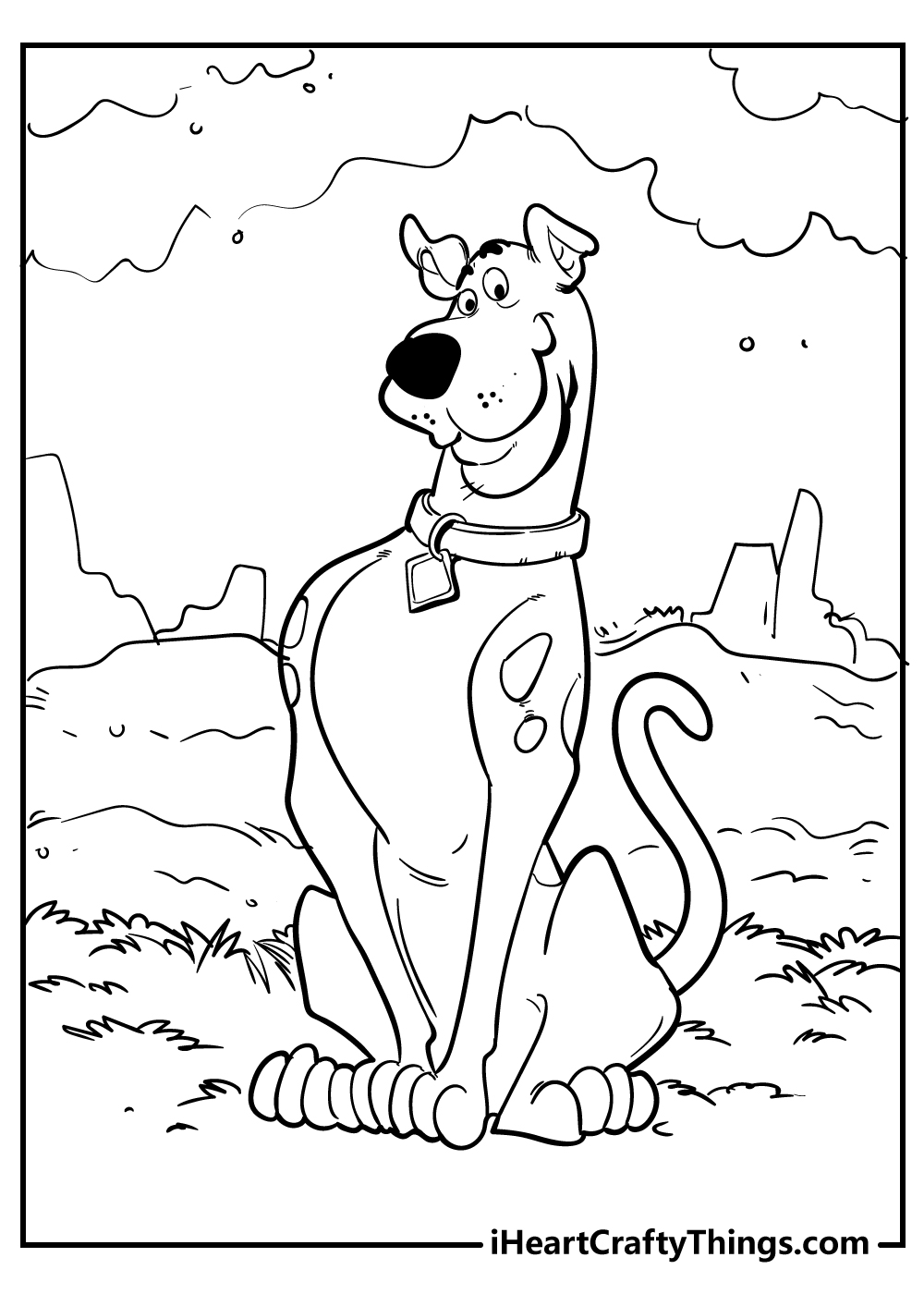 Scooby doo coloring pages free printables