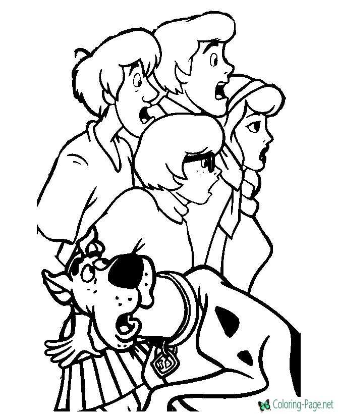 Scooby doo coloring pages