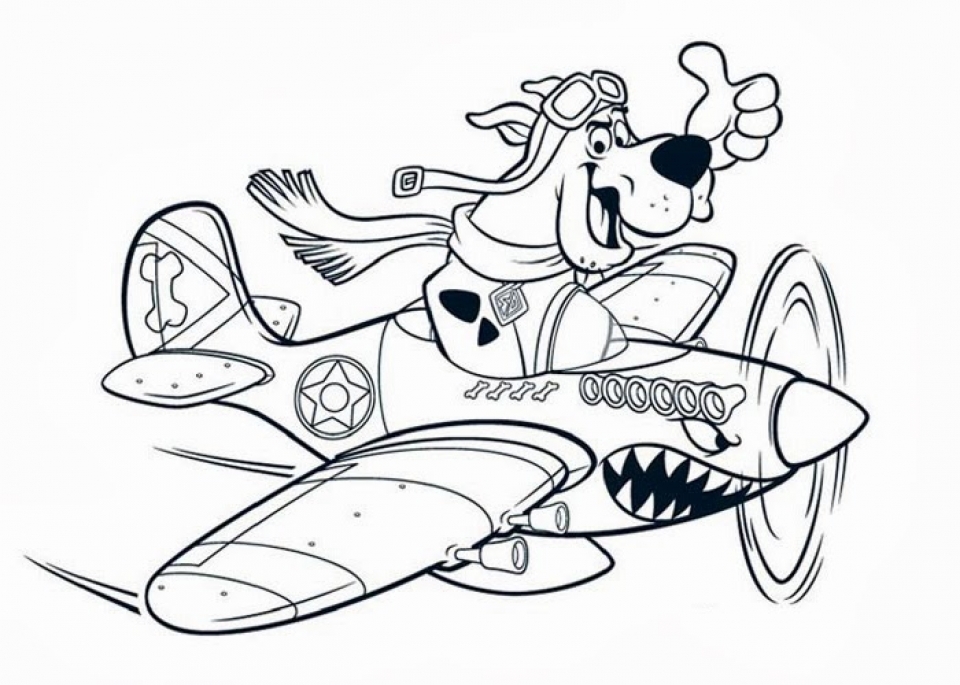 Free printable scooby doo coloring pages