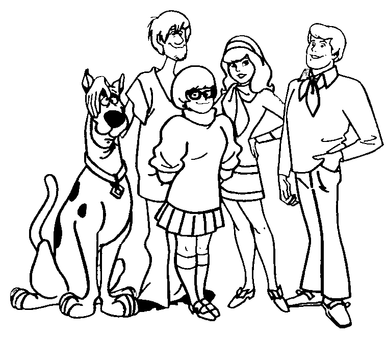 Kids under scooby