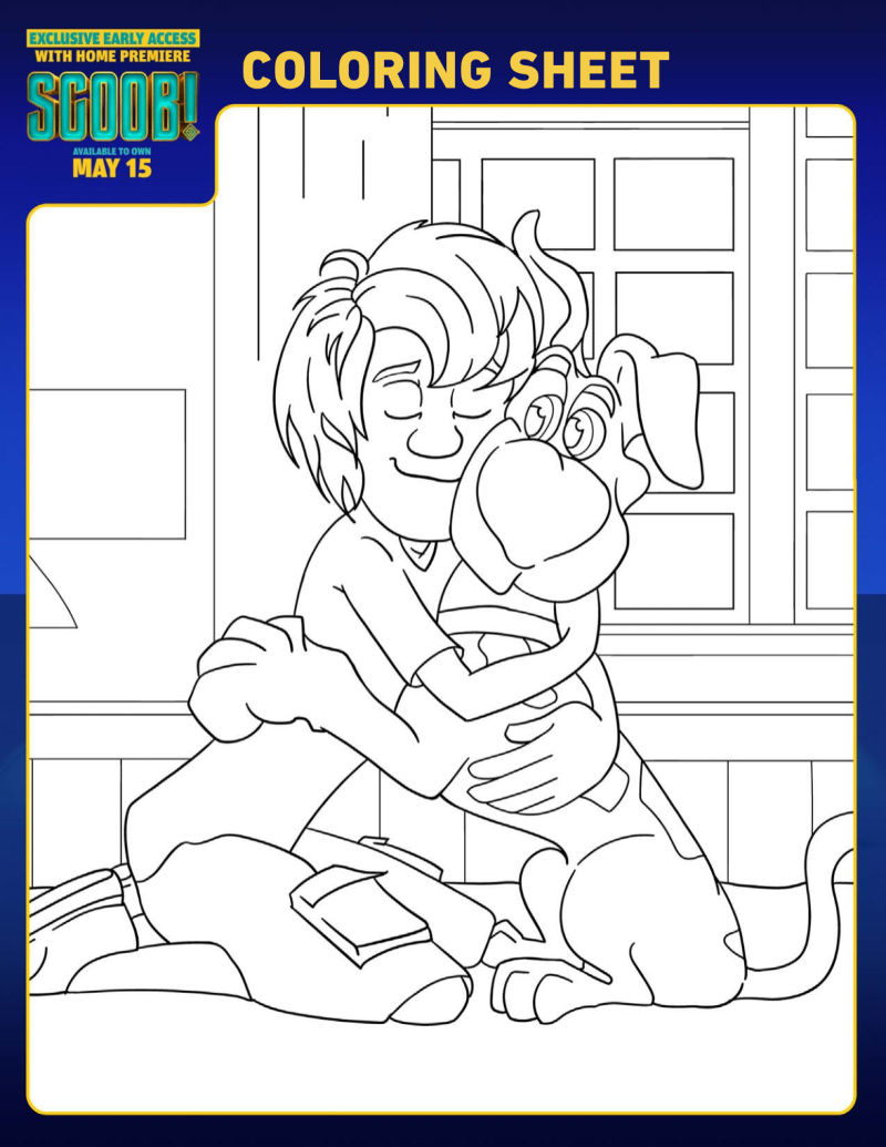 Shaggy and scooby coloring page