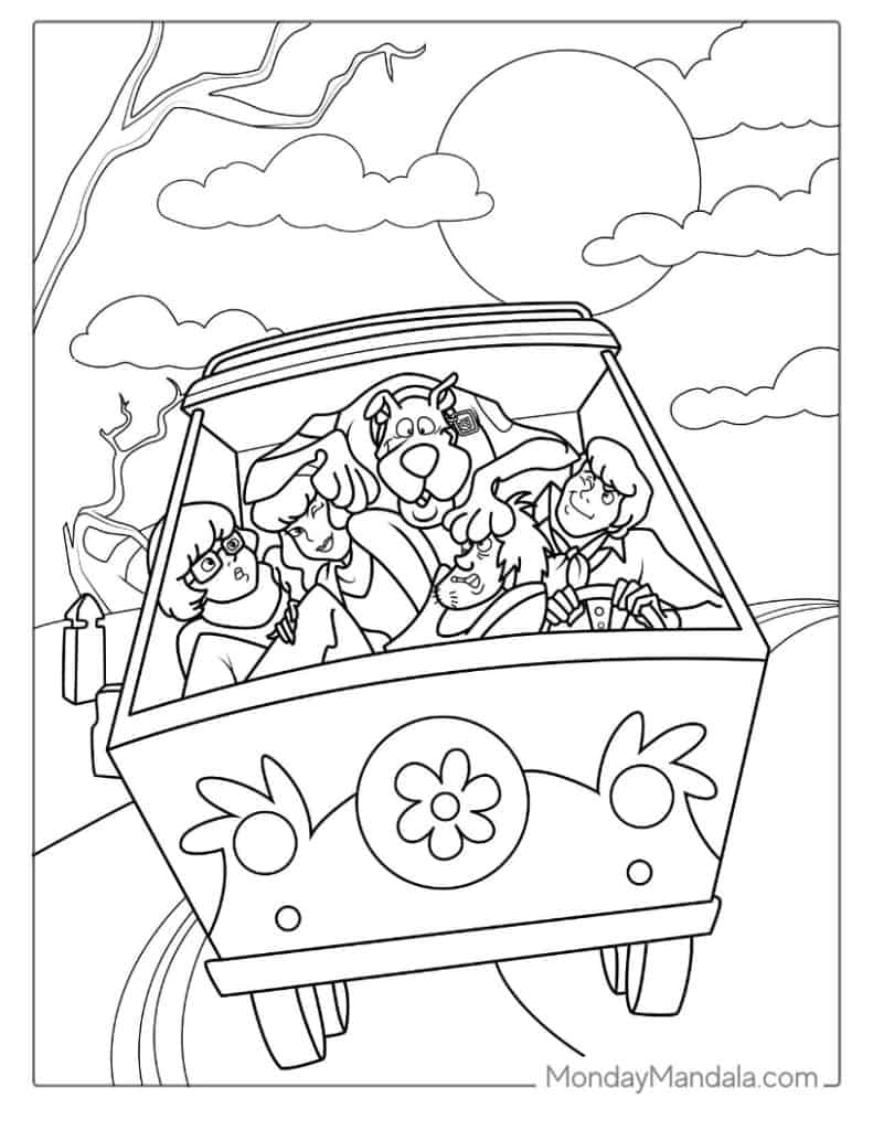 Halloween coloring pages free pdf printables