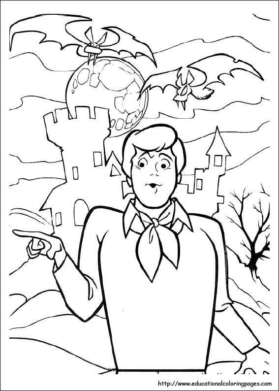 Scooby doo coloring pages free for kids