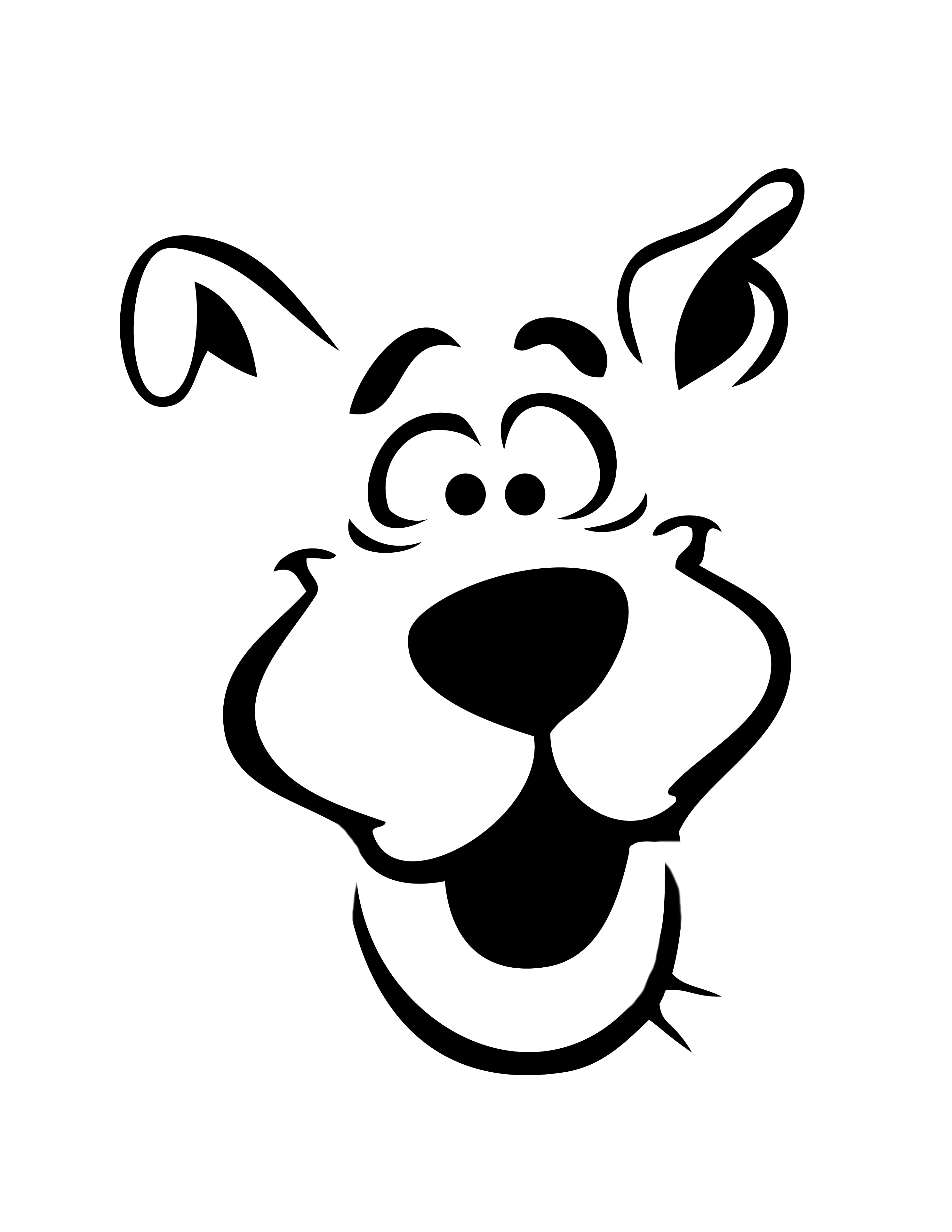 Scooby doo pumpkin stencil