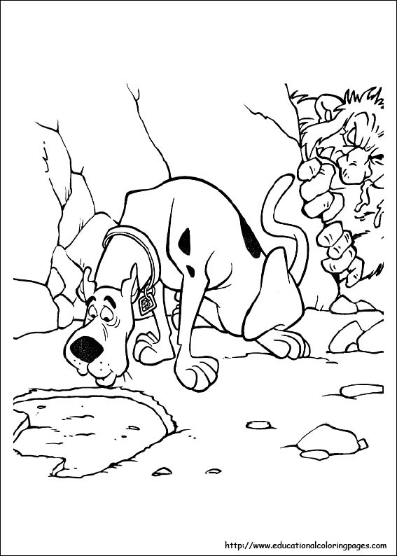 Scooby doo coloring pages free for kids