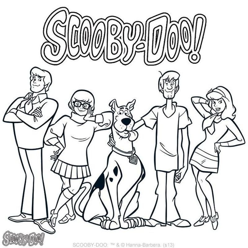 Funny scooby doo coloring pages pdf