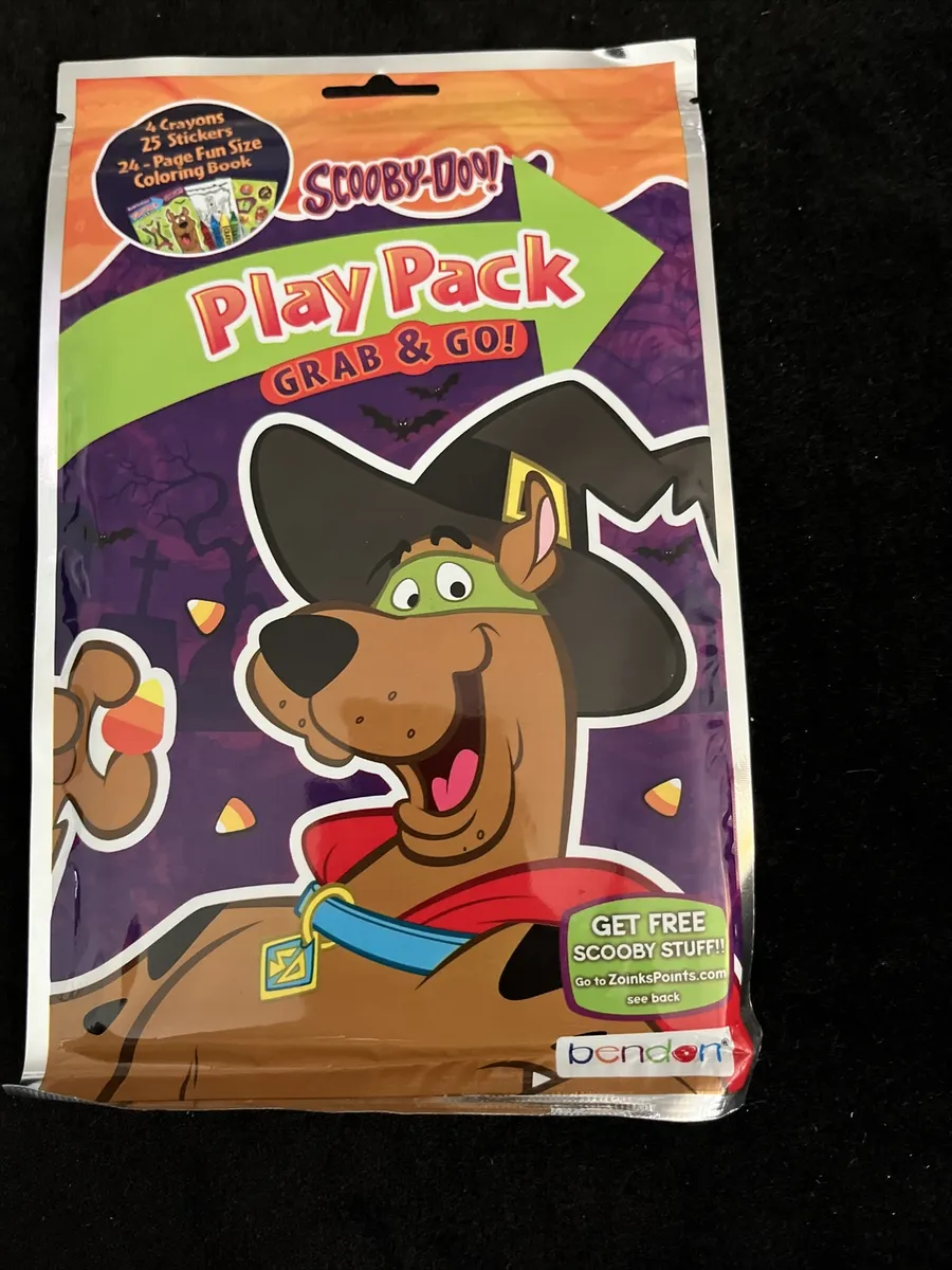 Scooby dooï kids halloween coloring book play pack set of